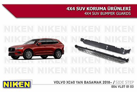 Volvo Xc60 yan basamak marşbiyel koruma 2018 sonrası modeller uyumlu