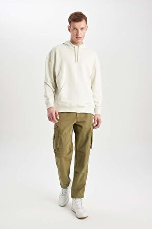 DeFacto Wide Leg Fit Geniş Kalıp Normal Bel Geniş Paça Kargo Cepli Pantolon B1915AX24SPKH262