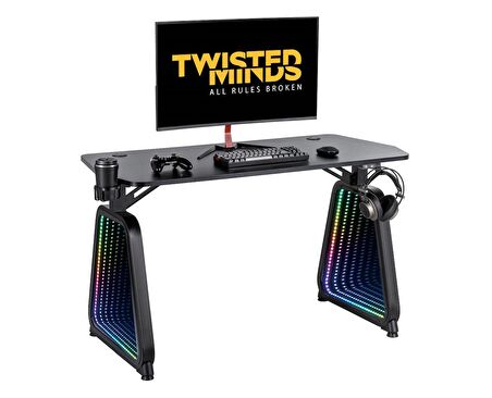 TWISTED MINDS TM-GMD12-1D INFINITY PRO KARBON FİBER E-SPOR OYUNCU MASASI