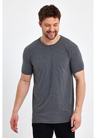 Erkek Bisiklet Yaka Basic Tişört