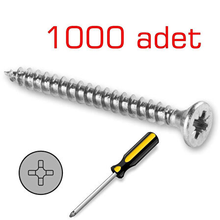 Meridyen Sunta Vidası 3.5x25mm 1000 adet