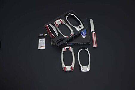 Citroen Nemo Krom Kapı Kolu 4 Kapı 8 Parça Set 2007 ve Sonrası