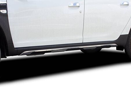 Dacia Duster Krom Yan Marşpiyel Üstü Çıta 6 Parça 2018 ve Sonrası