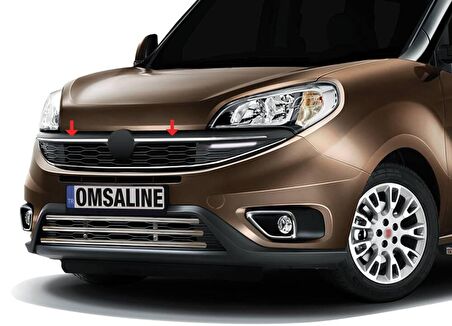 Fiat Doblo Facelift Krom Ön Panjur Çıtası 2 Parça 2014 ve Sonrası