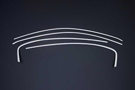 Fiat Egea Sedan/HB Krom Üst Cam Çerçevesi 4 Parça 2015 ve Sonrası