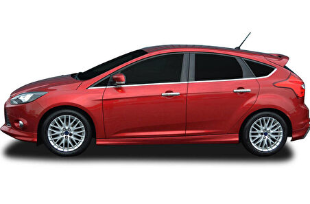Ford Focus 3 SW Krom Cam Çıtası 8 Parça 2011-2017 Arası