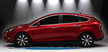 Ford Focus 3 HB Krom Cam Çerçevesi 12 Parça 2011-2017 Arası