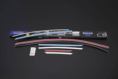 Ford Focus 3 Sedan Krom Üst Cam Çerçevesi 8 Parça 2011-2017 Arası