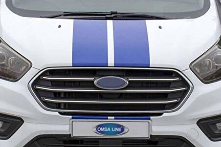 Ford Transit Tourneo Custom Krom Ön Panjur Çerçevesi 4 Parça 2018 ve Sonrası