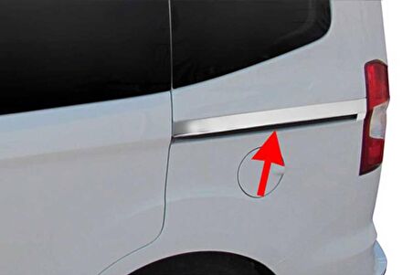 Ford Courier Krom Sürgülü Kapı Çıtası 2 Parça 2014-2017 Arası