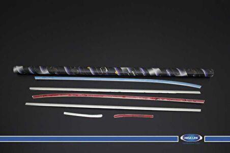 Hyundai Accent Blue Krom Cam Çıtası 6 Parça 2011 ve Sonrası