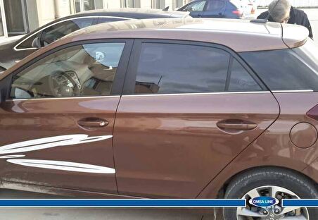Hyundai i20 Krom Cam Çıtası 6 Parça 2014 ve Sonrası