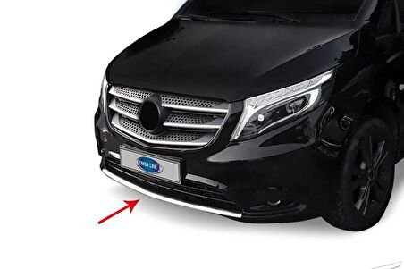 Mercedes Vito W447 Krom Ön Tampon Difüzör Çıtası 2014 ve Sonrası