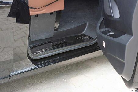 Mercedes Vito/W447 Siyah Krom Kapı Eşiği 3 Parça Yazılı 2014 ve Sonrası