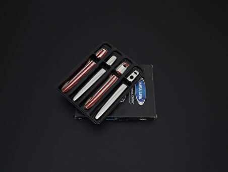 OMSA Mitsubishi Outlander Krom Kapı Kolu 4 Kapı 8 Parça 1 Delik-2 Sensör 2013 ve Sonrası