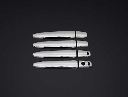 Citroen C-Crosser Krom Kapı Kolu 8 Parça Tek Delikli Çift Sensörlü 2007-2012 Arası