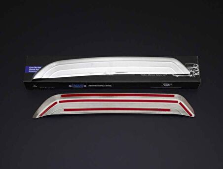 Nissan Qashqai Krom Arka Difüzör 2 Parça 2017 ve Sonrası