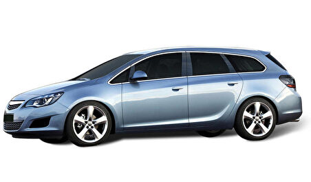 Opel Astra J SW Krom Cam Çerçevesi 12 Parça 2010 ve Sonrası