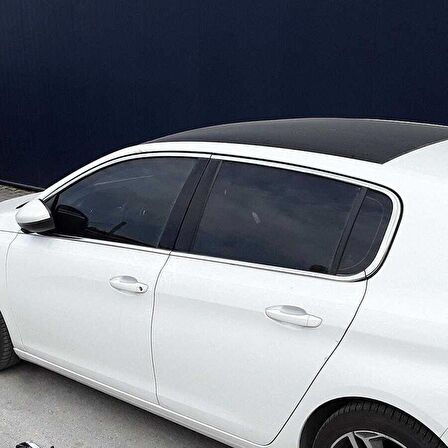 Peugeot 308 Krom Cam Çerçevesi 10 Parça 2014 ve Sonrası