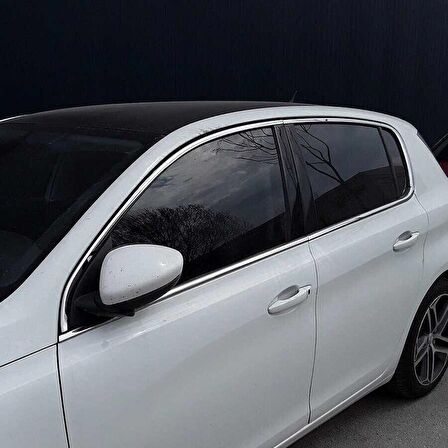 Peugeot 308 Krom Cam Çerçevesi 10 Parça 2014 ve Sonrası