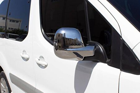 Peugeot Partner Krom Tepee Ayna Kapağı 2 Parça Abs 2012 ve Sonrası