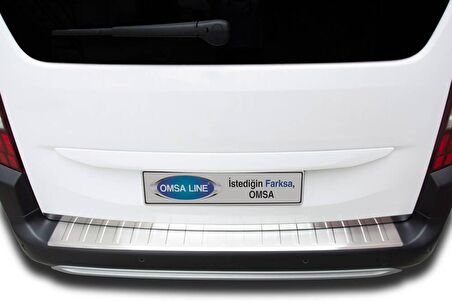 Peugeot Rifter Krom Arka Tampon Eşiği Taşlı 2019 ve Sonrası