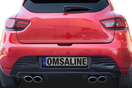 Renault Clio 4 Kırmızı Krom Bagaj Alt Çıtası 2012-2018 Arası