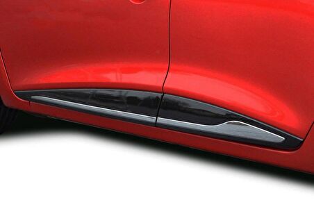 Renault Clio 4 HB/SW Krom Yan Kapı Çıtası 4 Parça Formlu 2012-2018 arası