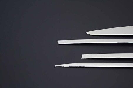 Renault Clio 4 HB/SW Krom Yan Kapı Çıtası 4 Parça Formlu 2012-2018 arası