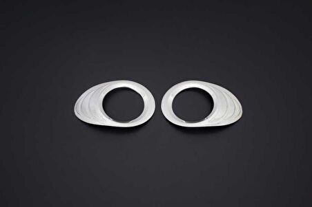 Renault Kangoo 2 Krom Sis Farı Çerçevesi 2 Parça 2008-2013 Arası