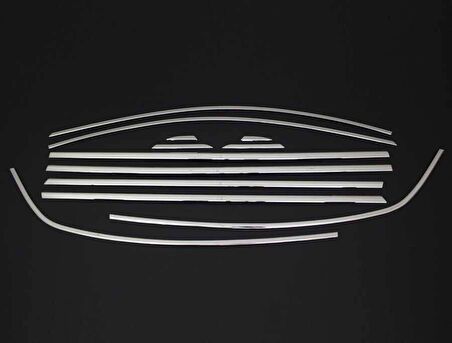 Renault Megane 4 Sedan Krom Cam Çerçevesi 12 Parça 2016-2020 Arası