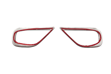 OMSA Renault Express Krom Sis Far Çerçevesi 2 Parça 2021 ve Sonrası