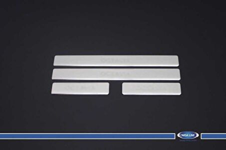 Skoda Octavia A4 Krom Kapı Eşiği 4 Parça 2000-2004 Arası