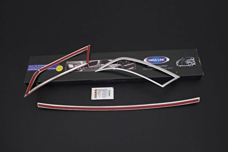 Skoda Octavia A7 Krom Egzoz Ucu Arka Difüzör 3 Parça 2013 ve Sonrası