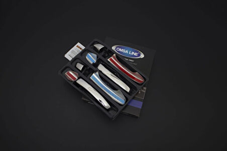 OMSA Skoda Kamiq Krom Kapı Kolu 4 Kapı 8 Parça Sensörsüz 2020 ve Sonrası