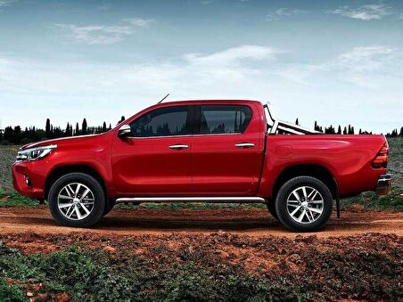 Toyota Hilux Krom Cam Çıtası 4 Parça 2015 ve Sonrası