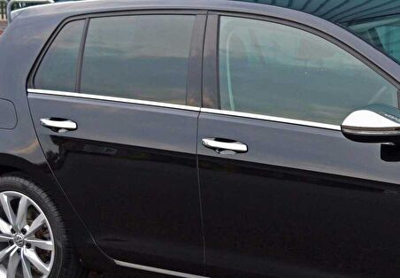 VW Golf 7 Krom Cam Çıtası 4 Parça 2013 ve Sonrası
