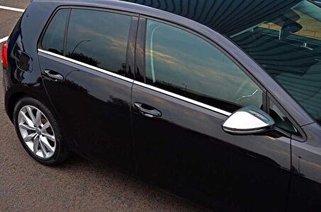 VW Golf 7 Krom Cam Çıtası 4 Parça 2013 ve Sonrası