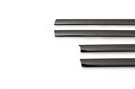 VW Golf 7 HB Siyah Krom Cam Çıtası 4 Parça 2012 ve Sonrası