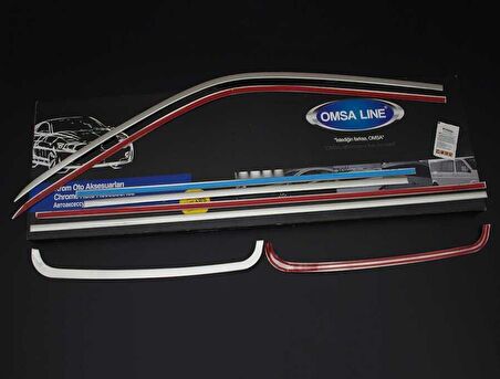 VW T5 Transporter Krom Cam Çerçevesi 14 Parça Tek Sürgü Uzun Şase 2003-2010 Arası