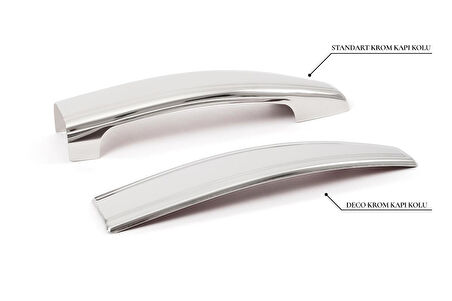 OMSA VW T5 Caravelle Krom Deco Kapı Kolu 4 Kapı 1 Delik 2003-2010 Arası