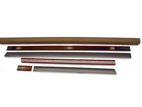 VW T5 Caravelle Siyah Krom Yan Kapı Çıtası 5 Parça Tek Sürgü Kısa Şase 2010 ve Sonrası