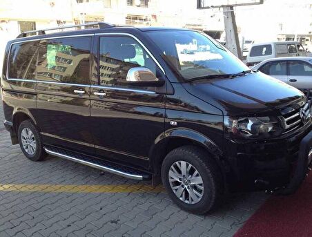 VW T5 Caravelle Krom Cam Çerçevesi 14 Parça Tek Sürgü Kısa Şase 2003 ve Sonrası