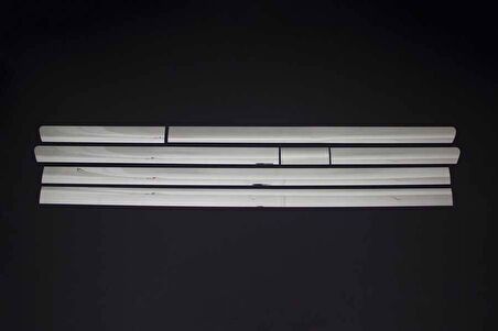 VW T5 Caravelle Krom Yan Kapı Çıtası 7 Parça (Uzun Şasi) 2010 ve Sonrası