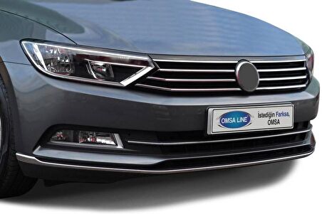 VW Passat B8 Krom Ön Tampon Çıtası 3 Parça 2015-2019 Arası