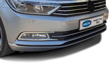 VW Passat B8 Krom Ön Tampon Çıtası 3 Parça 2015-2019 Arası