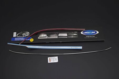 VW Passat B8.5 Krom Arka Tampon Çıtası 3 Parça 2019 ve Sonrası