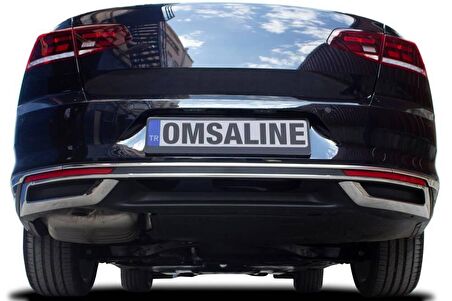 VW Passat B8 Krom Arka Tampon Çıtası 3 Parça 2015-2019 Arası