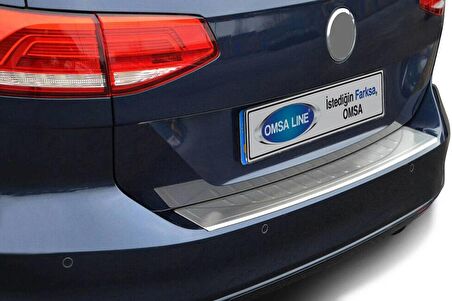 VW Passat B8 SW Krom Taşlı Arka Tampon Eşiği 2015 ve Sonrası