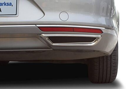VW Passat B8 Krom R Line Difüzör Egzoz Çerçevesi 2015-2019 Arası